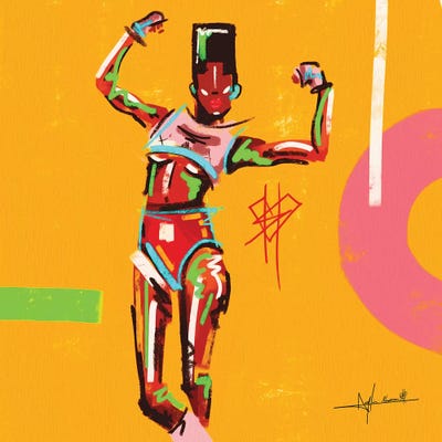 Grace-Stong Woman by NUWARHOL™ gallery poster