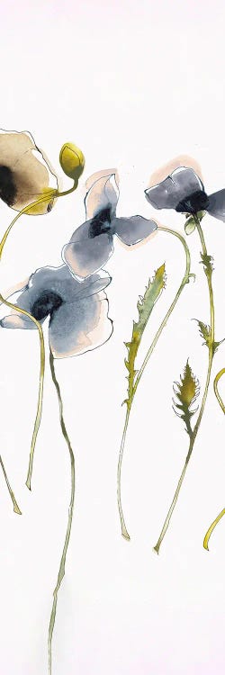 Autumn Orientals Panel II Blue by Shirley Novak wall art