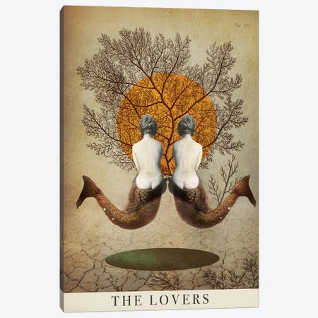 The Lovers Canvas Print #NVC16} by Nika Novich Canvas Artwork
