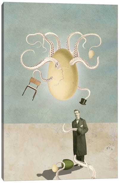 Octopus Within Canvas Art Print - Nika Novich