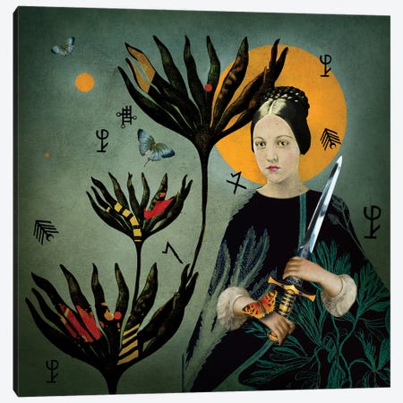 The Queen Of Swords Canvas Print #NVC69} by Nika Novich Canvas Art