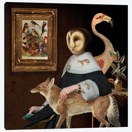 Her Menagerie Canvas Print #NVC77} by Nika Novich Canvas Wall Art