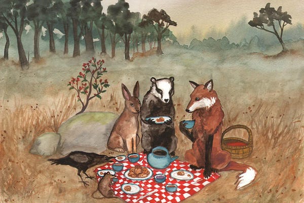 Foxes: The Fox's Picnic by Nakisha VanderHoeven