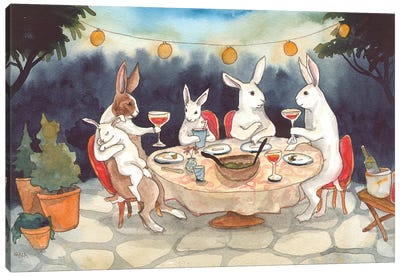 The Garden Party Canvas Art Print - Nakisha VanderHoeven