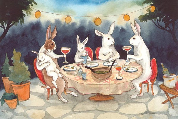 Rabbits: The Garden Party by Nakisha VanderHoeven