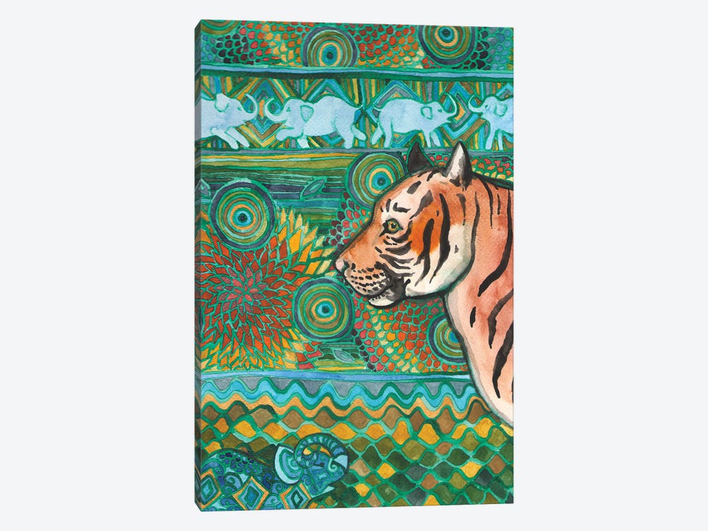 Tiger Mosaic by Nakisha VanderHoeven 1-piece Art Print