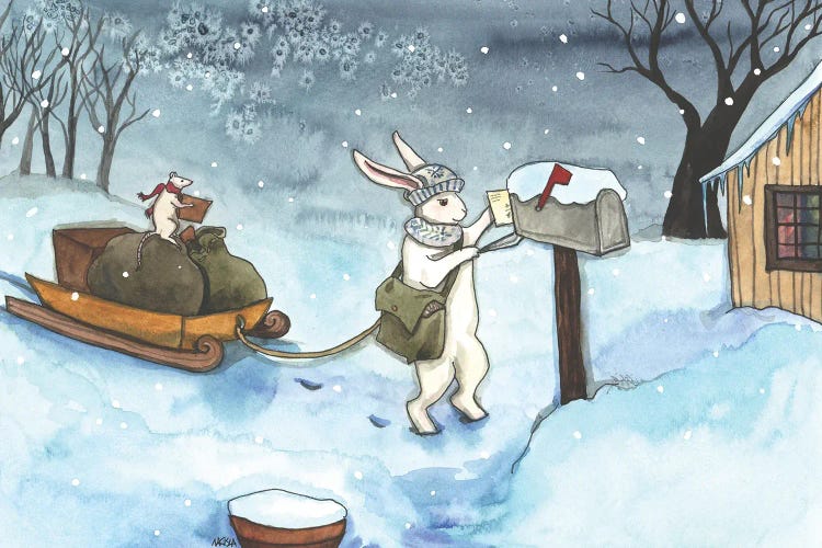 Winter Delivery by Nakisha VanderHoeven wall art