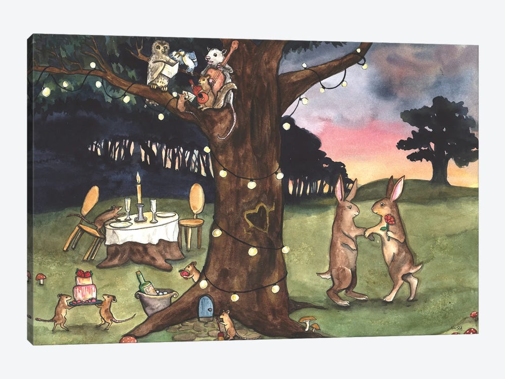 Anniversary Dinner by Nakisha VanderHoeven 1-piece Canvas Print