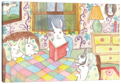 Bedtime Story Canvas Art Print - Nakisha VanderHoeven