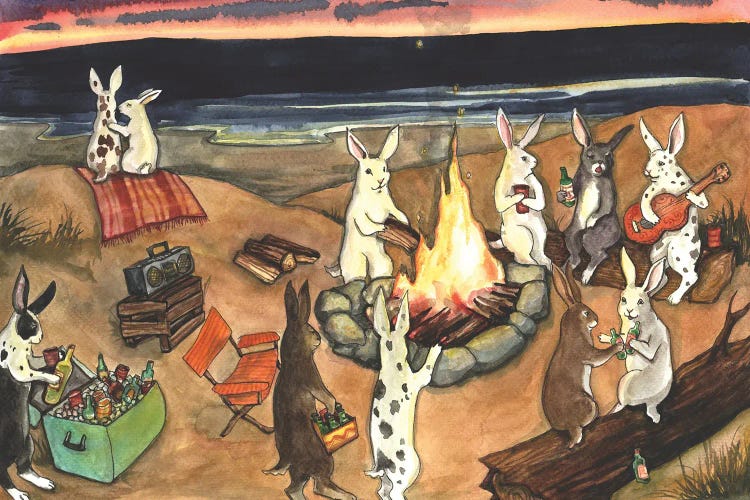 Beach Party by Nakisha VanderHoeven wall art