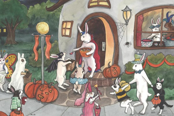 Rabbits: Bunnies' Halloween by Nakisha VanderHoeven