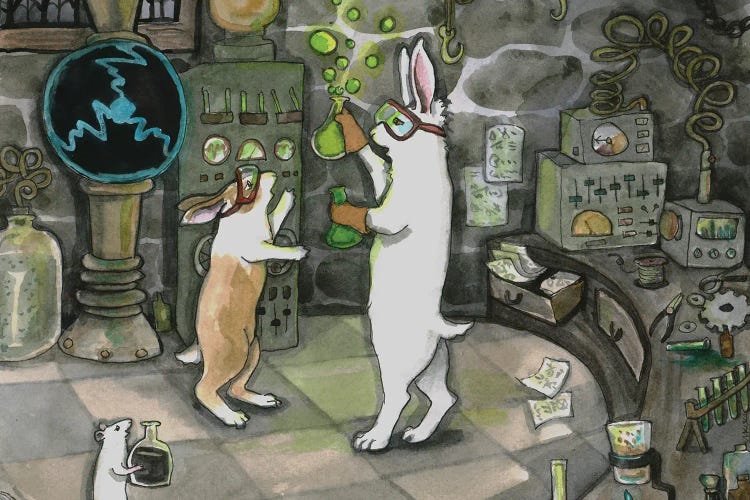 Lab Bunnies by Nakisha VanderHoeven wall art