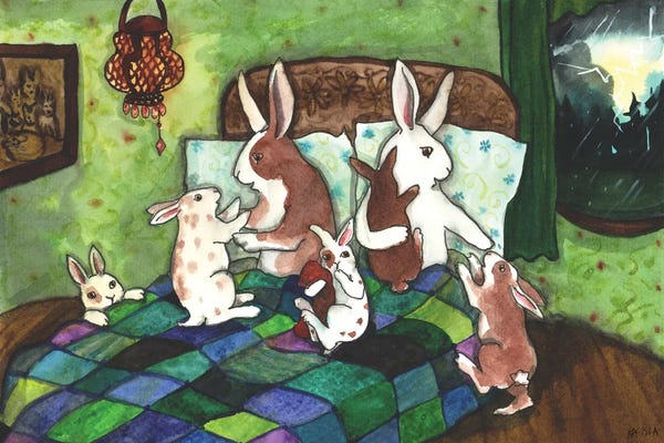 Animal Illustrations: Thunder Storm by Nakisha VanderHoeven