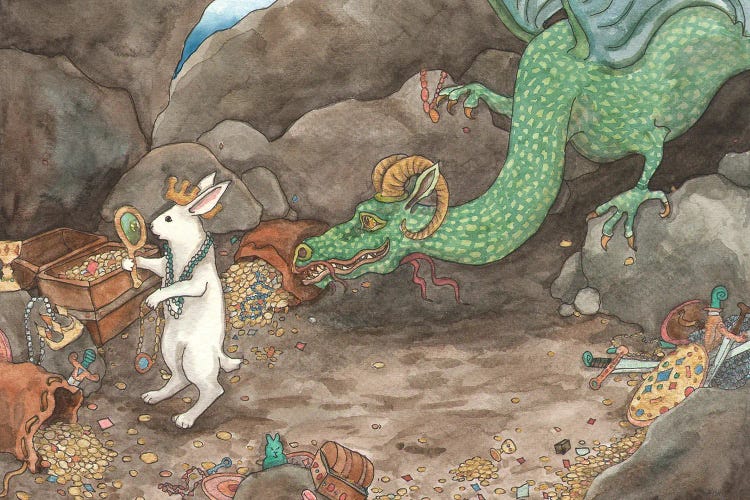 LWR And The Dragon by Nakisha VanderHoeven wall art