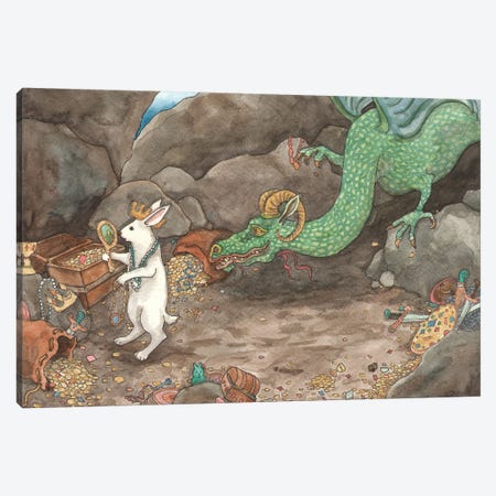 LWR And The Dragon Canvas Print #NVH14} by Nakisha VanderHoeven Canvas Art Print
