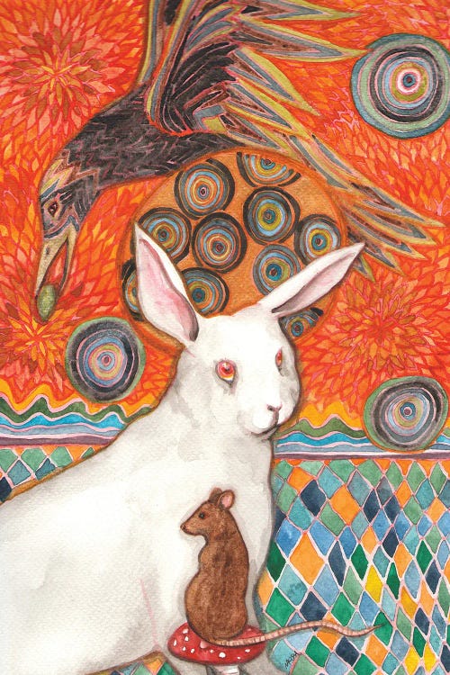 Bunny Mosaic by Nakisha VanderHoeven wall art