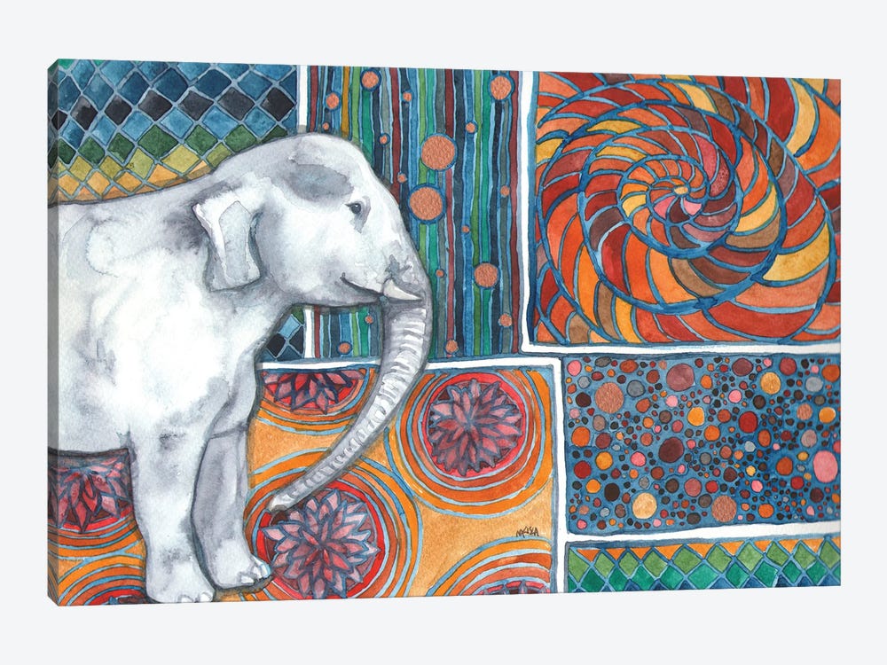 Elephant Mosaic by Nakisha VanderHoeven 1-piece Art Print