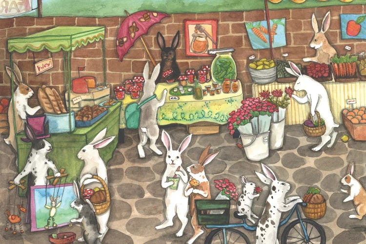 Farmers Market by Nakisha VanderHoeven wall art