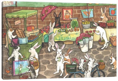 Farmers Market Canvas Art Print - Nakisha VanderHoeven