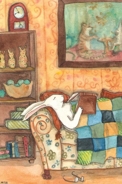 A Good Book by Nakisha VanderHoeven framed wall art