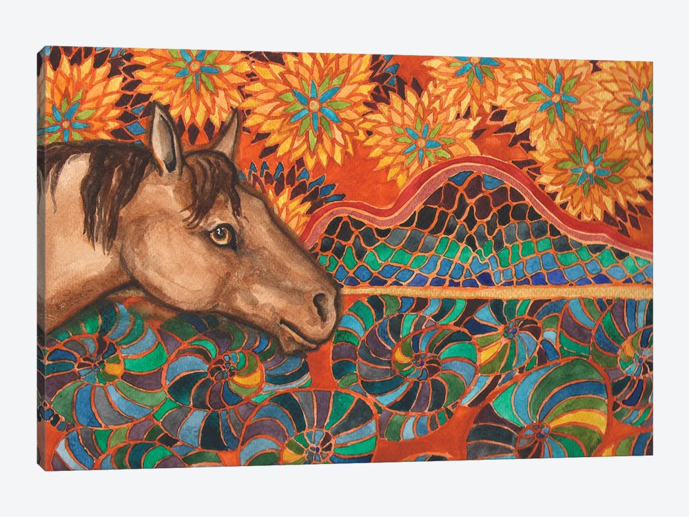 Horse Mosaic by Nakisha VanderHoeven 1-piece Canvas Art