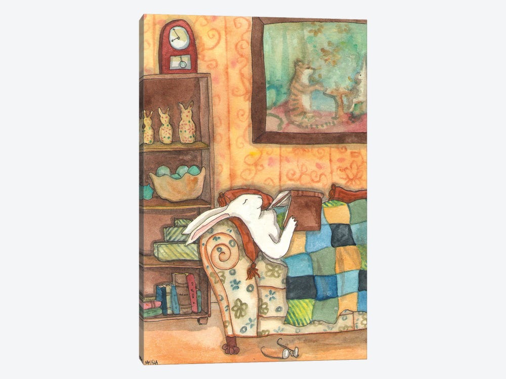 A Good Book by Nakisha VanderHoeven 1-piece Canvas Art