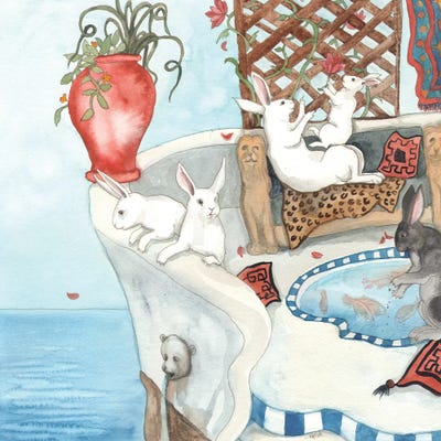 Alma Tadema by Nakisha VanderHoeven framed canvas print