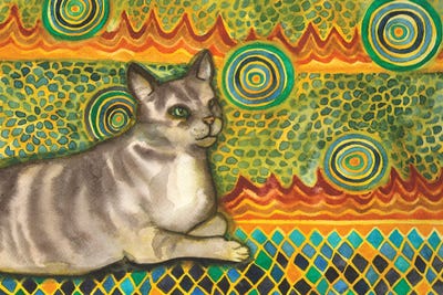 Kitty Mosaic by Nakisha VanderHoeven art print