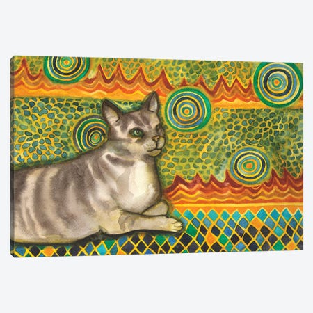 Kitty Mosaic Canvas Print #NVH40} by Nakisha VanderHoeven Canvas Print