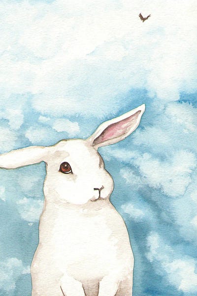 Rabbits: LWR Against A Blue Sky by Nakisha VanderHoeven