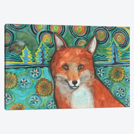 Fox Mosaic Canvas Print #NVH47} by Nakisha VanderHoeven Canvas Art