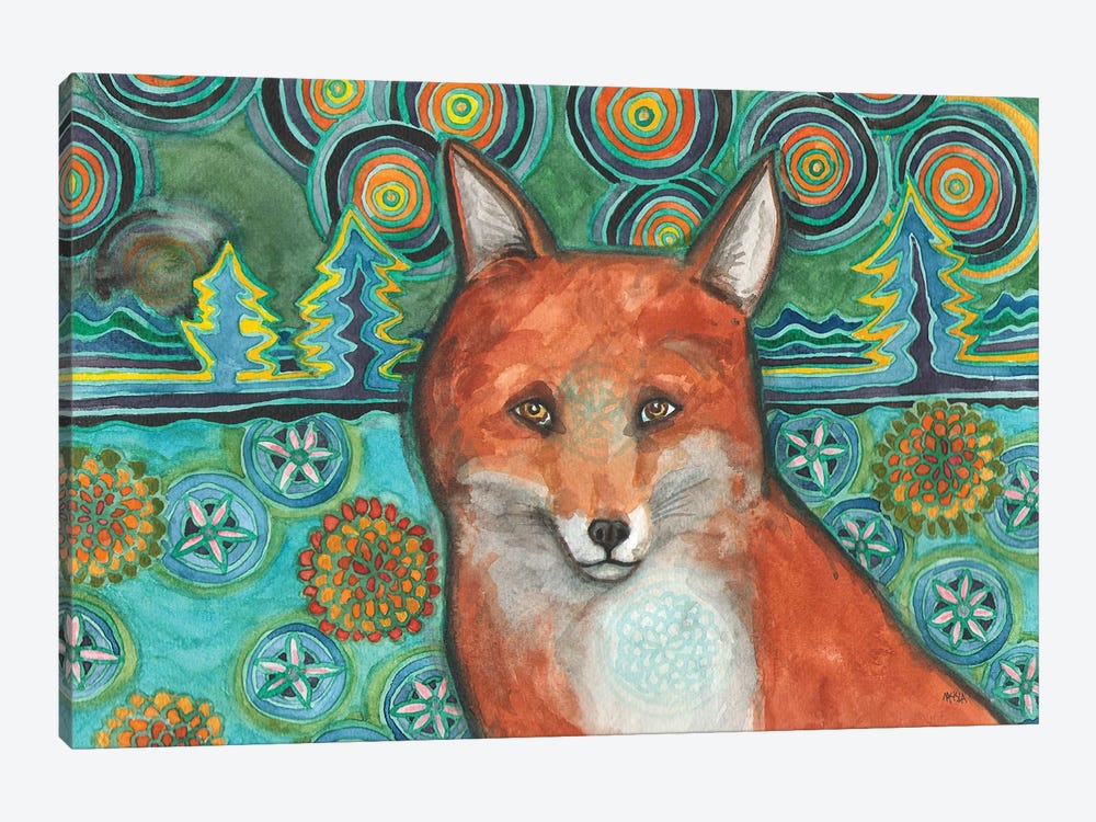 Fox Mosaic by Nakisha VanderHoeven 1-piece Canvas Art Print