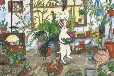 Plant Room by Nakisha VanderHoeven art print