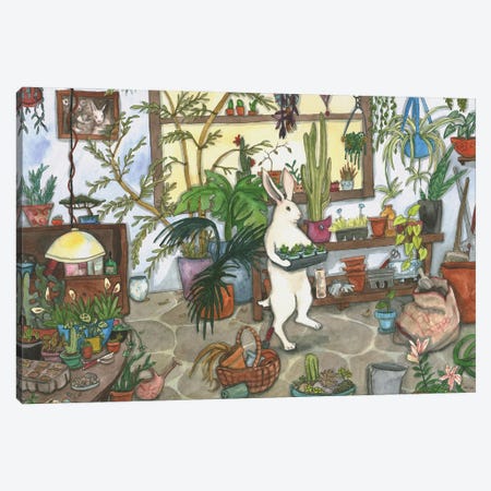 Plant Room Canvas Print #NVH61} by Nakisha VanderHoeven Art Print