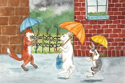 Rainy Day by Nakisha VanderHoeven framed canvas print