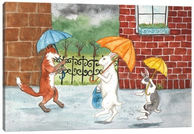 Rainy Day Canvas Art Print - Nakisha VanderHoeven