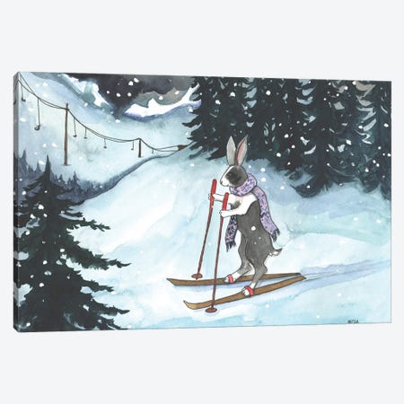 Ski Bunny Canvas Print #NVH69} by Nakisha VanderHoeven Canvas Print