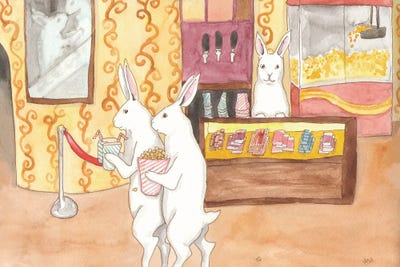 At The Movies by Nakisha VanderHoeven canvas print