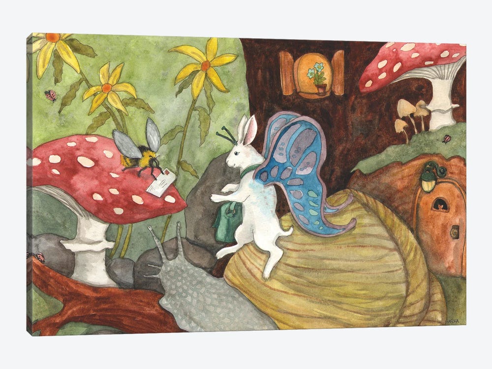 Snail Mail by Nakisha VanderHoeven 1-piece Canvas Art Print