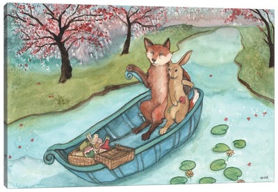 Spring Boat Ride Canvas Art Print - Nakisha VanderHoeven