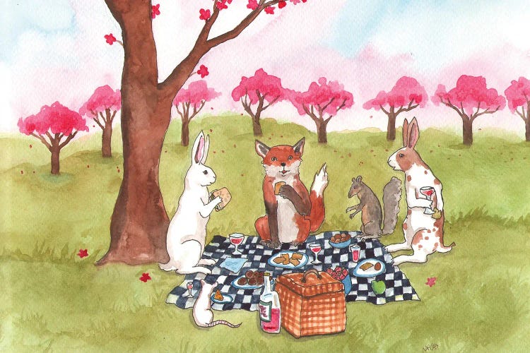 Spring Picnic by Nakisha VanderHoeven wall art