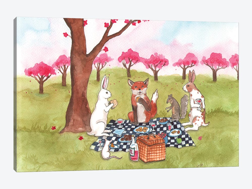 Spring Picnic by Nakisha VanderHoeven 1-piece Canvas Wall Art
