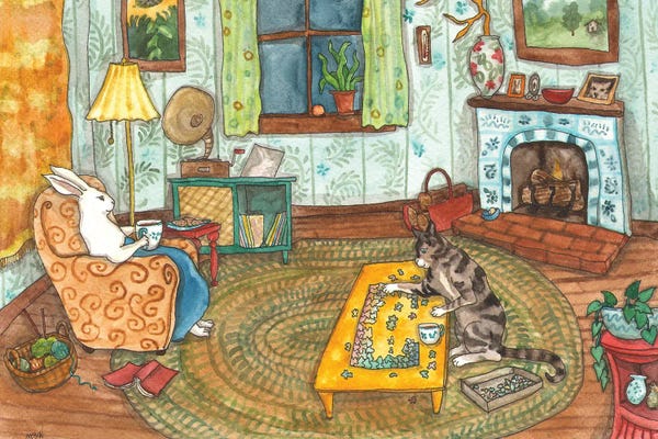 Cards & Board Games: Sunday Evening by Nakisha VanderHoeven