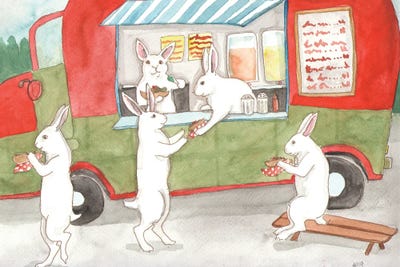 Taco Truck by Nakisha VanderHoeven framed canvas print