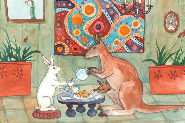 Kangaroos: Tea With Kangaroo by Nakisha VanderHoeven