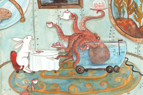 Octopi: Tea With Octopus by Nakisha VanderHoeven