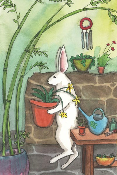 Rabbits: Bamboo Garden by Nakisha VanderHoeven