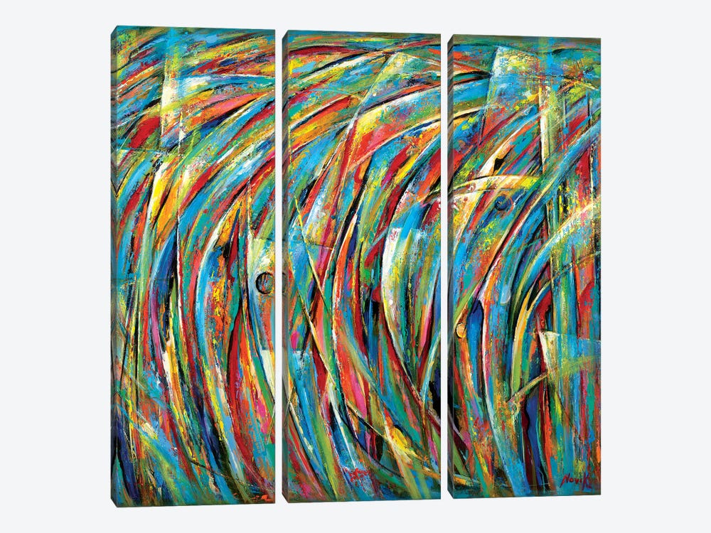 Magnetic Storm by Novik 3-piece Canvas Wall Art