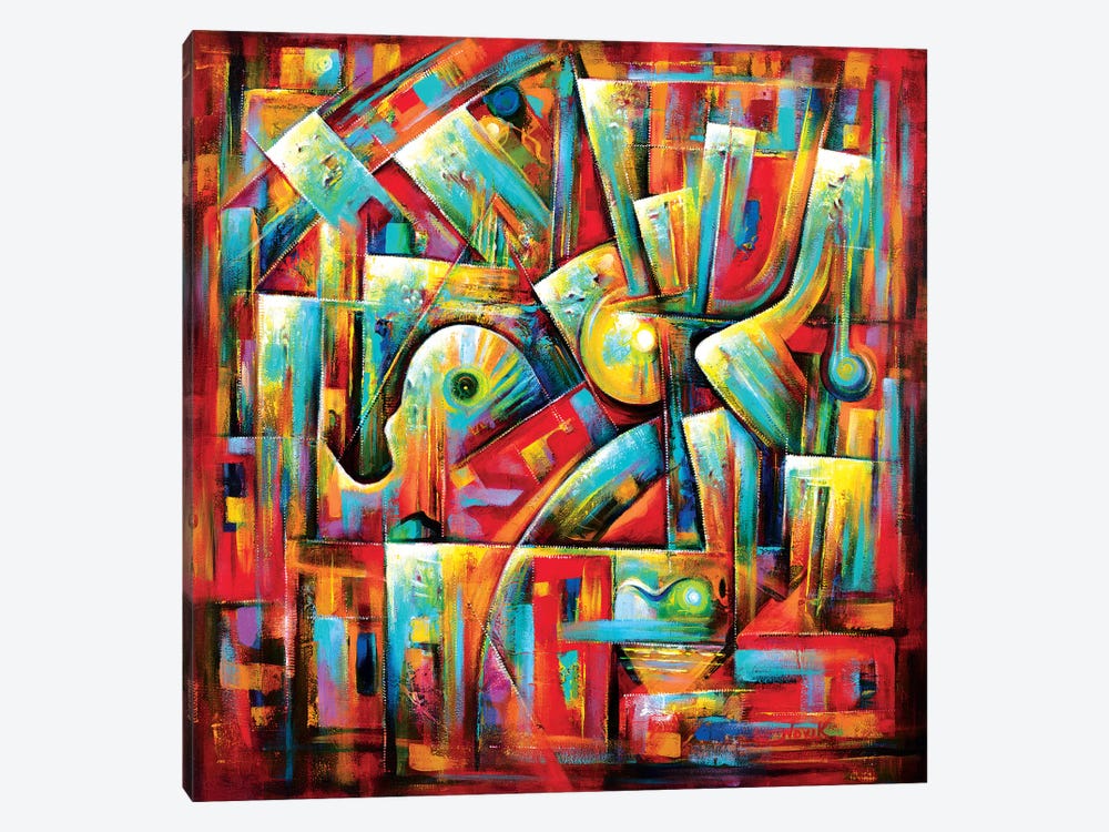 Music In The City by Novik 1-piece Canvas Print