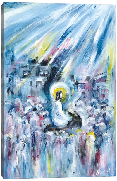Back To Jerusalem Canvas Art Print - Religious Figure Art